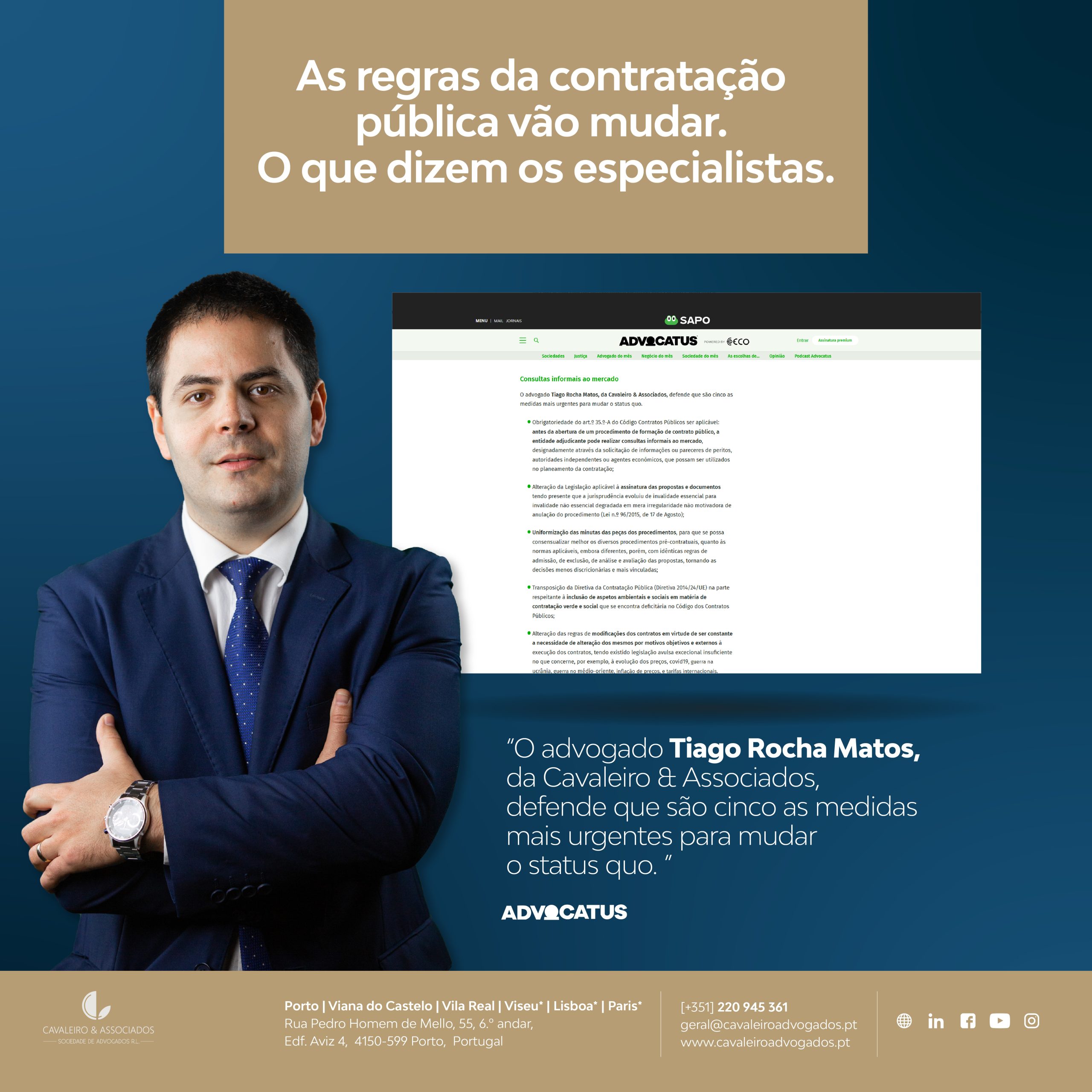 Regras contratação publica