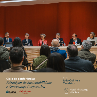 João Quintela Cavaleiro orador no Ciclo de Conferências ESG