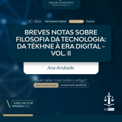 BREVES NOTAS SOBRE FILOSOFIA DA TECNOLOGIA DIGITAL: DA TÉKHNE À ERA DIGITAL – VOL. II