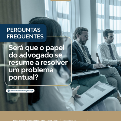 Será que o papel do advogado se resume a resolver um problema pontual? FAQs