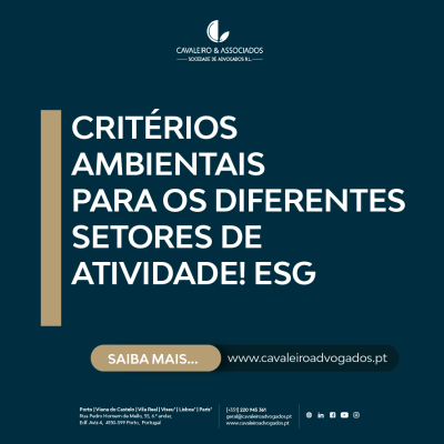 Critérios Ambientais para os diferentes setores de atividade! ESG
