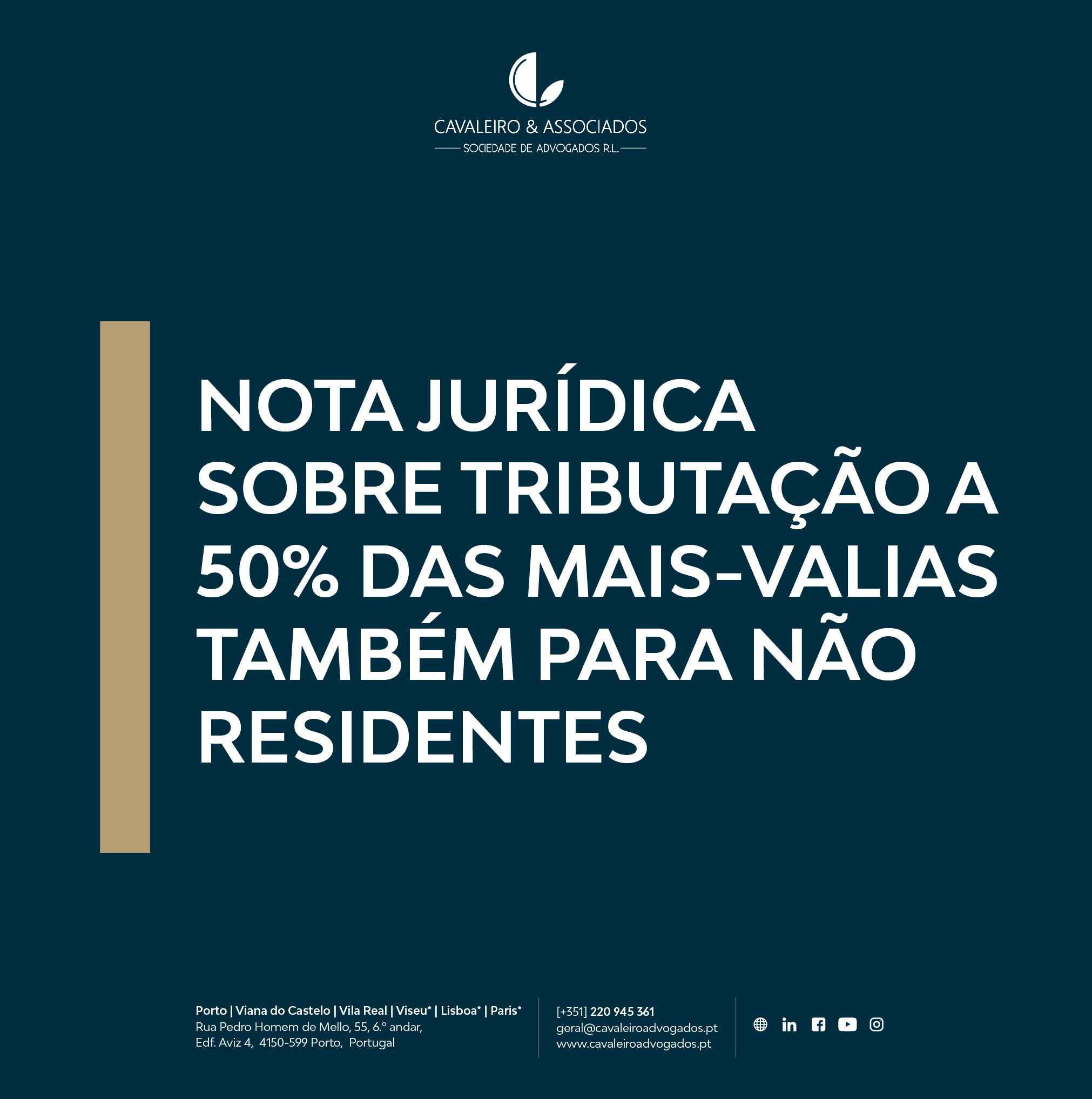 Nota jurídica sobre a tributação