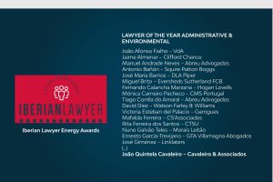 Iberian Lawyer Energy Awards 2023 | LAWYER OF THE YEAR ADMINISTRATIVE & ENVIRONMENTAL