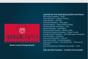 Iberian Lawyer Energy Awards 2023 | LAWYER OF THE YEAR REGULATORY ANTITRUST