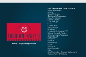 Iberian Lawyer Energy Awards 2023 | LAW FIRM OF THE YEAR FINANCE