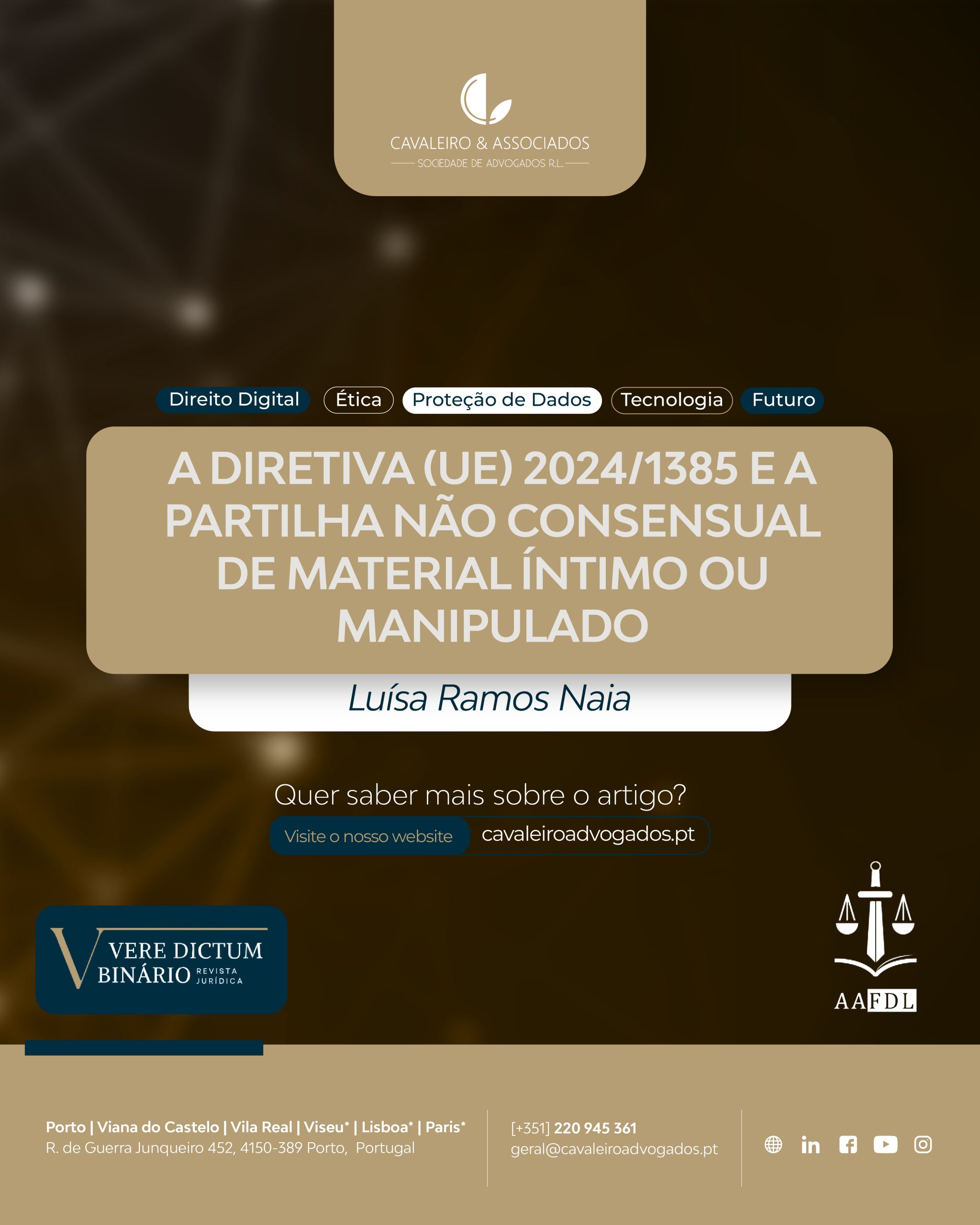 Diretiva (UE) 2024/1385: combate à partilha não consensual