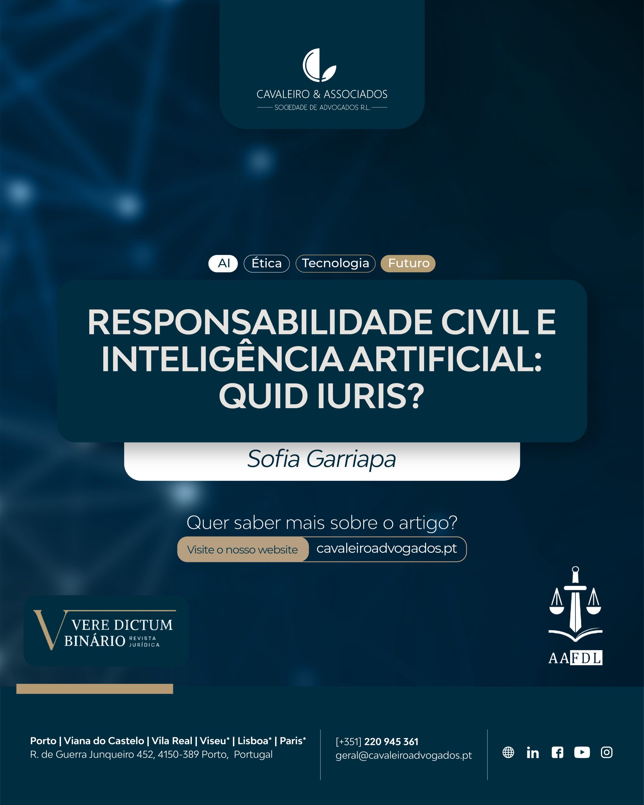 Responsabilidade Civil e Inteligência Artificial: Quid Iuris