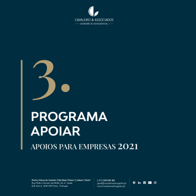 3. PROGRAMA APOIAR I APOIOS PARA EMPRESAS 2021
