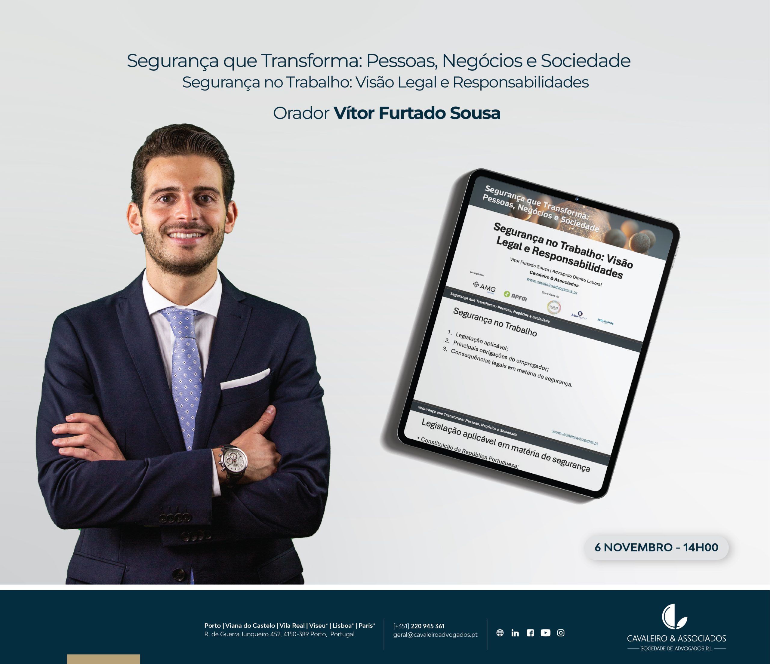 Vítor Furtado Sousa em Conferência “Segurança que Transforma: Pessoas, Negócios e Sociedade”