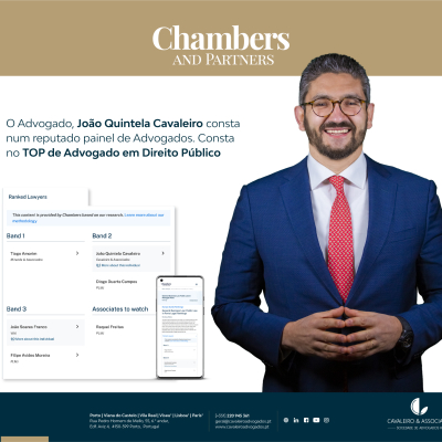 João Quintela Cavaleiro – Top Advogado Direito Público Chambers and Partners