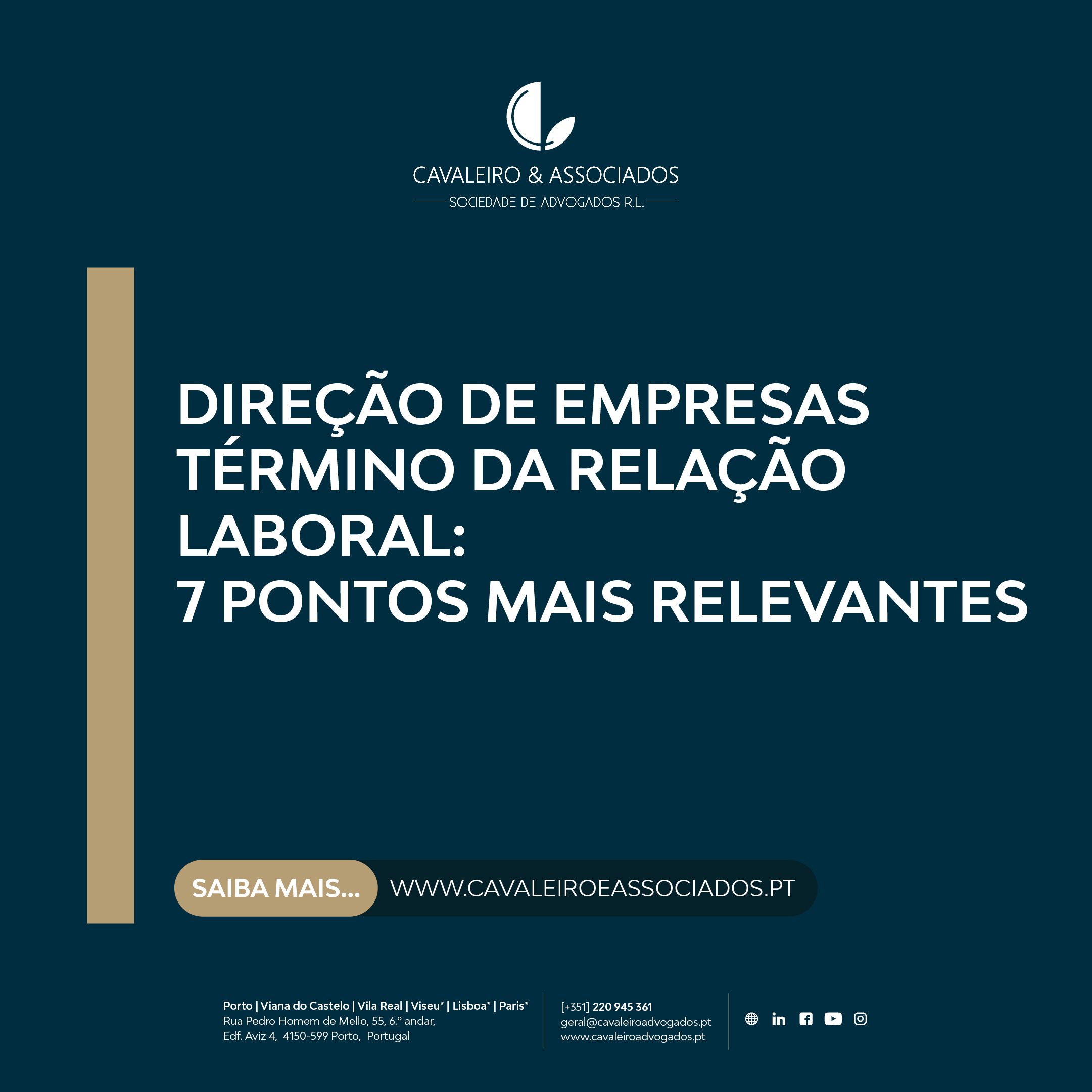 Os 7 pontos mais relevantes no término da relação laboral