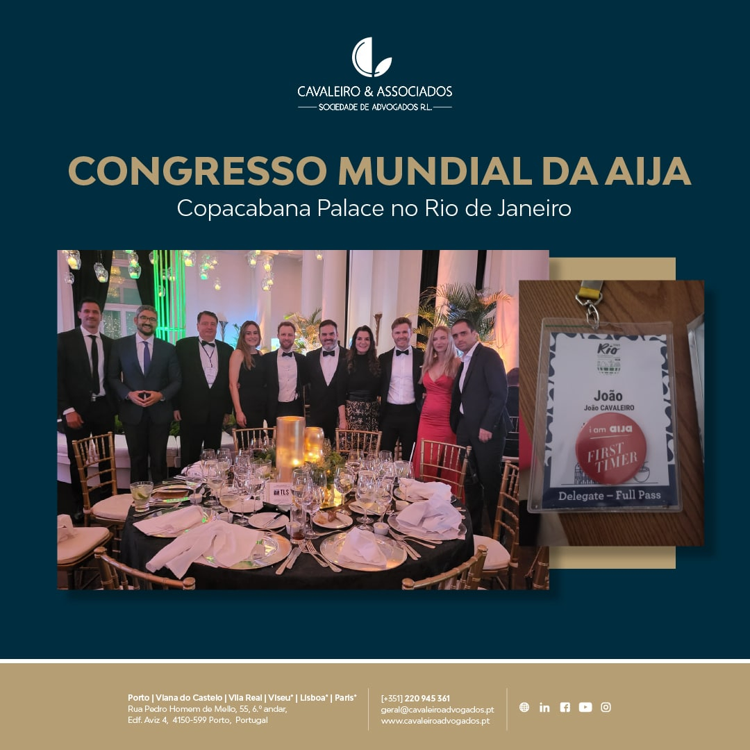 CAVALEIRO E ASSOCIADOS PARTICIPA NO CONGRESSO MUNDIAL DA AIJA 2023