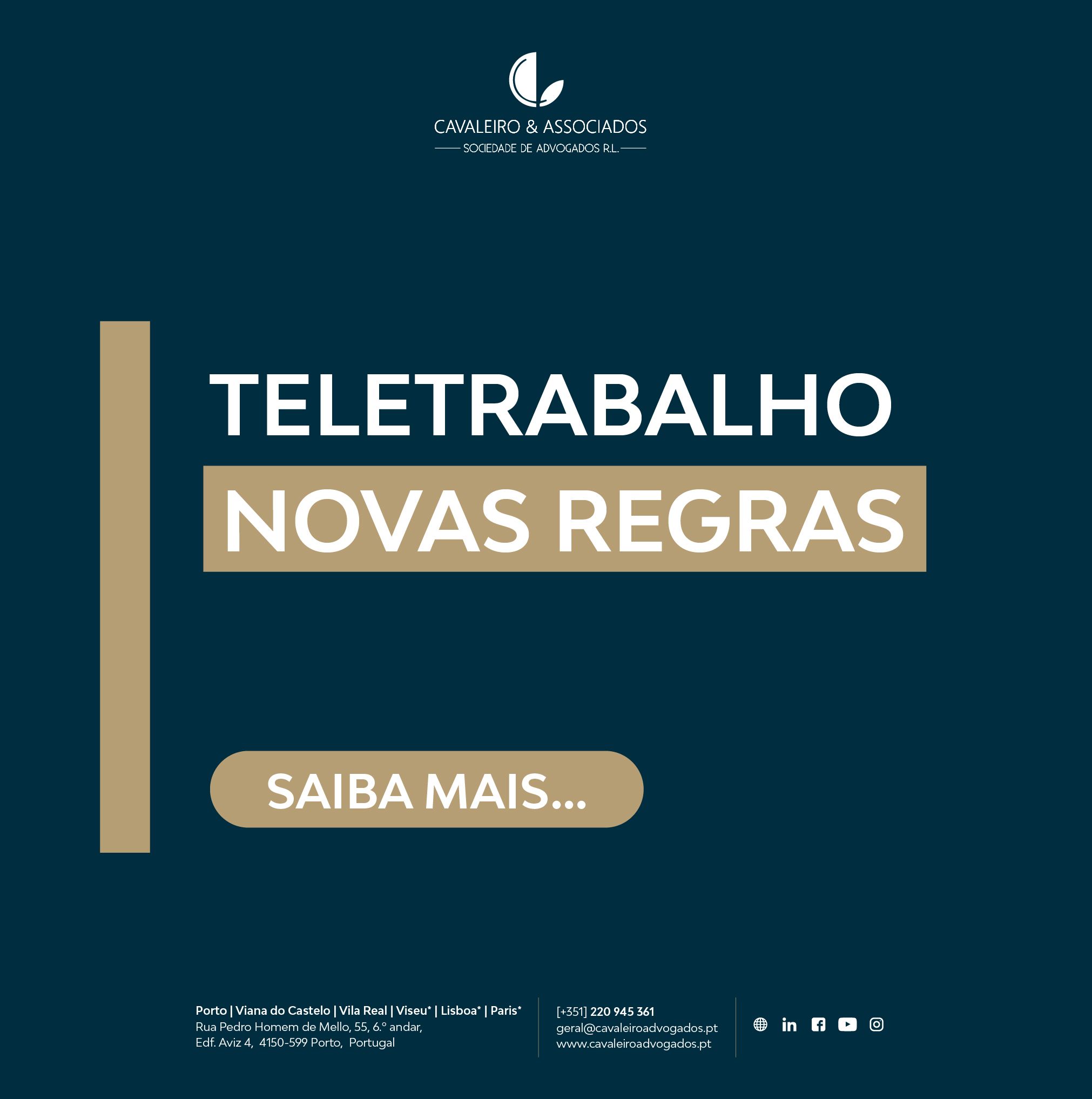 Teletrabalho: Novas Regras