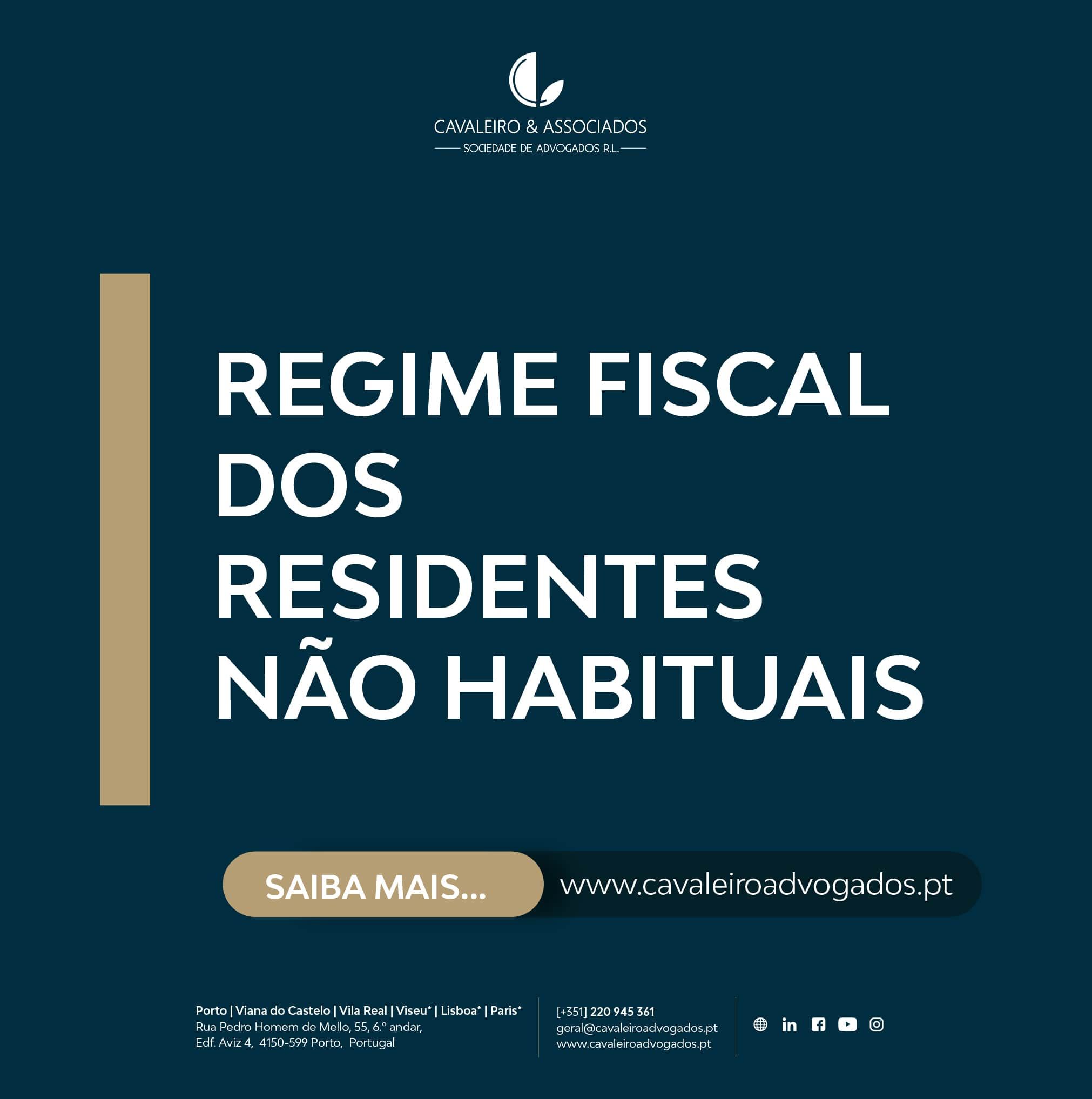 Regime Fiscal dos Residentes Não Habituais