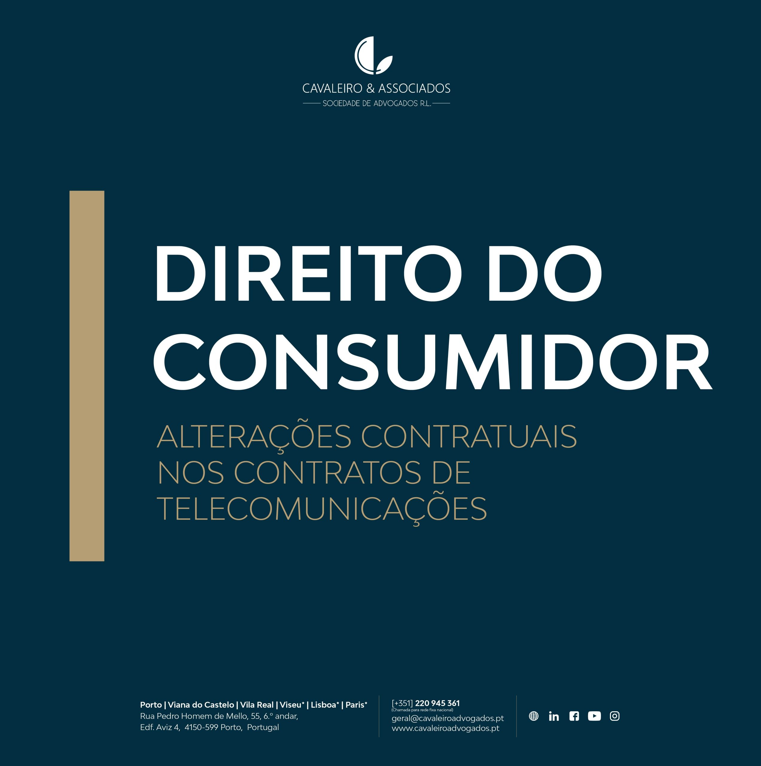 DIREITO DO CONSUMIDOR: Alterações contratuais nos contratos de telecomunicações
